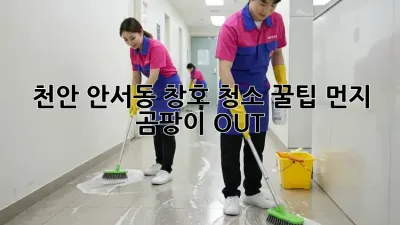 천안 안서동 창호 청소 꿀팁✨ 먼지, 곰팡이 OUT!